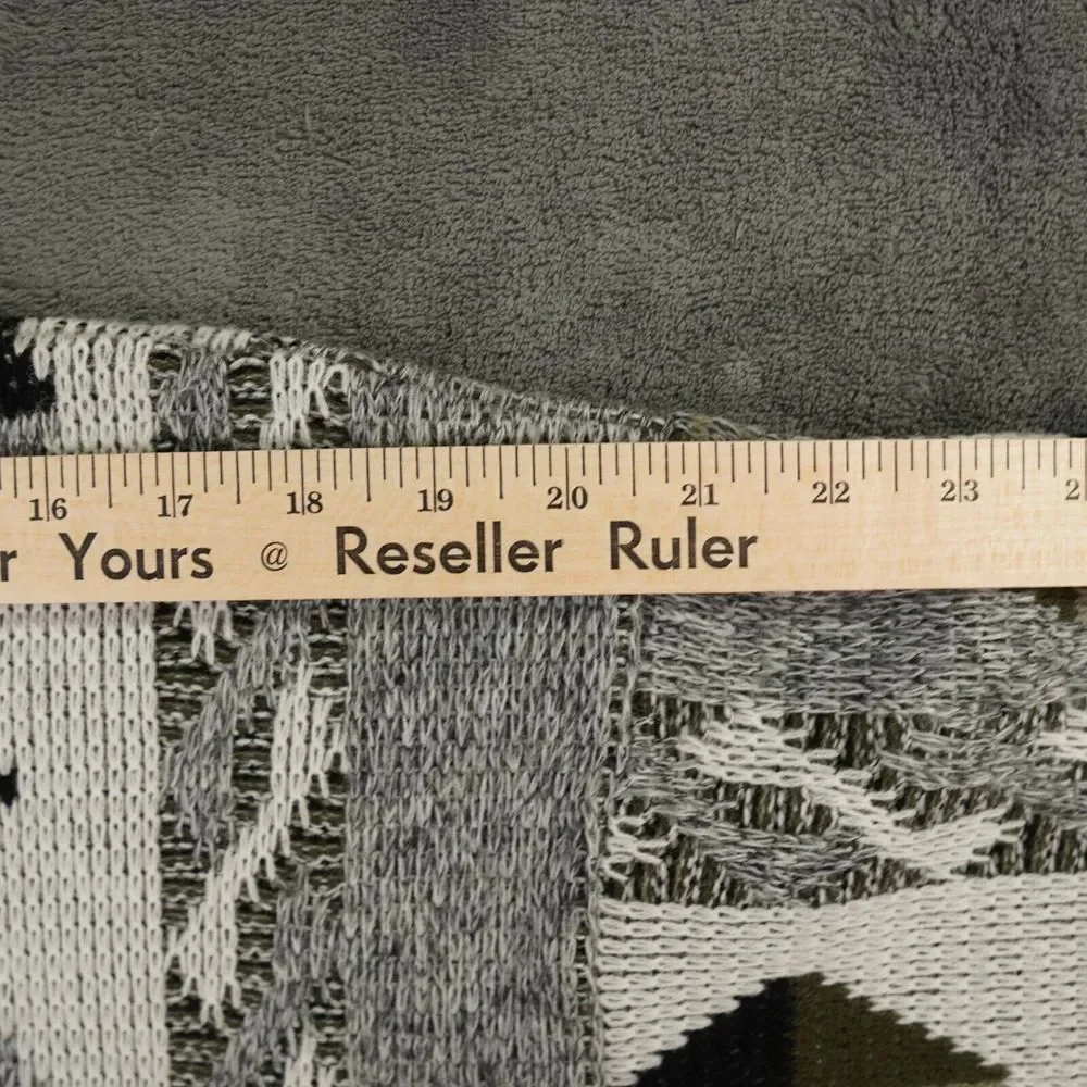 Vtg Cooper Sweater Mens Extra Large‎ White Gray Geoetric Wool Canada Birds Eye